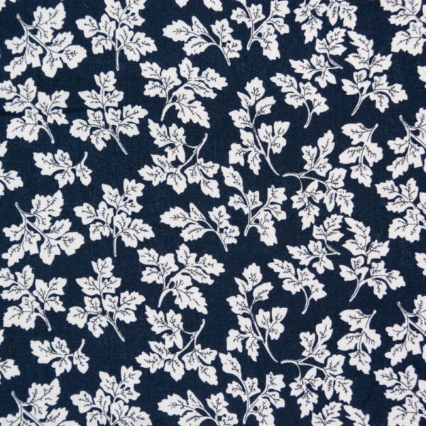 Botanical (Navy) Cotton Poplin Print
