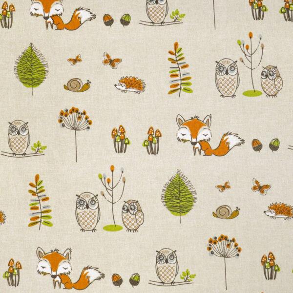Woodland Fox Multi Fabric by Fryett's Fabrics